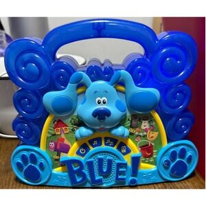 Blues Clues & You Sing-Along Boombox Kids Karaoke Machine Microphone Blue BC-115